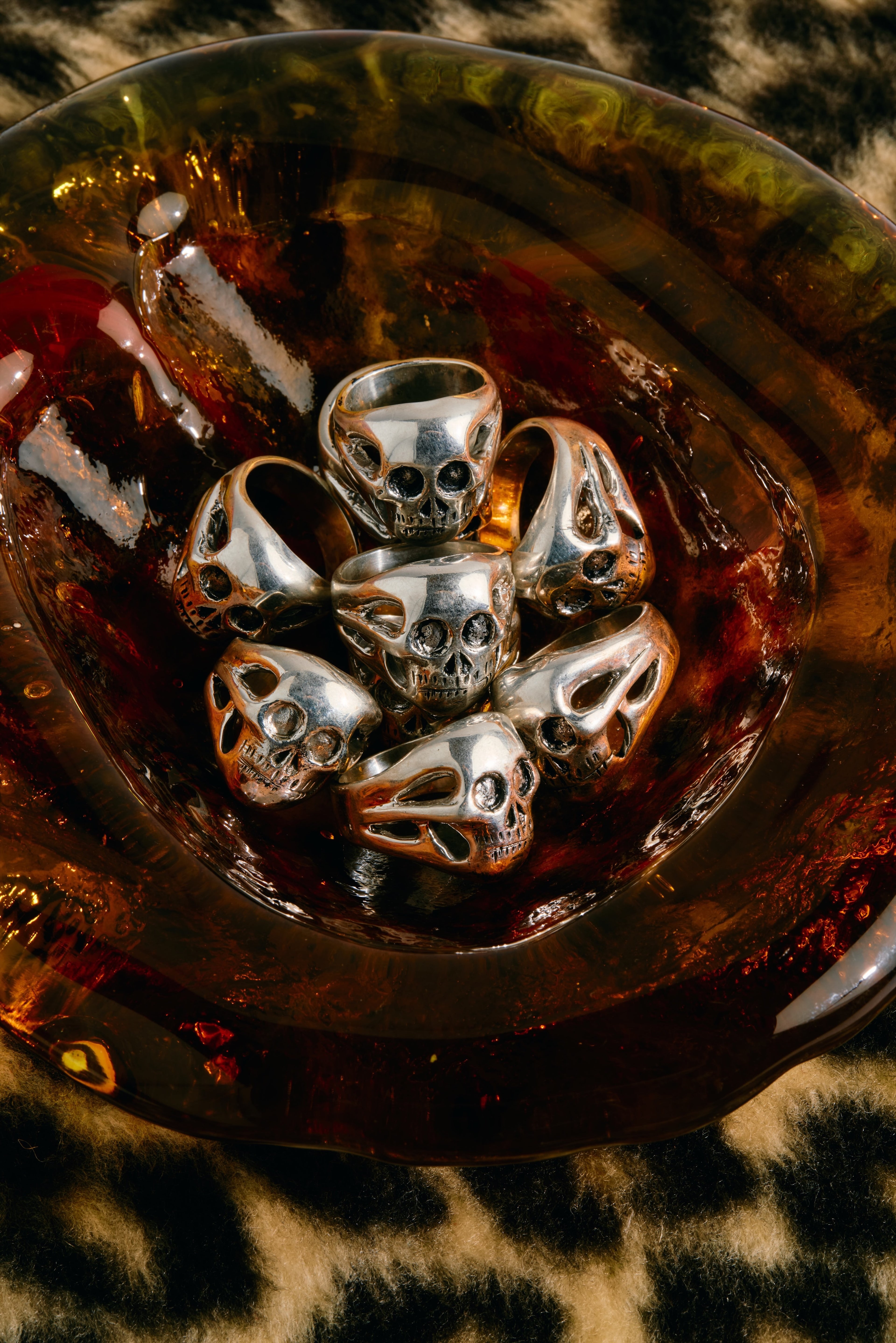 GEAR SHIFTER SKULL RING